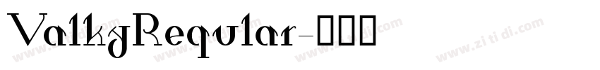 ValkyReqular字体转换