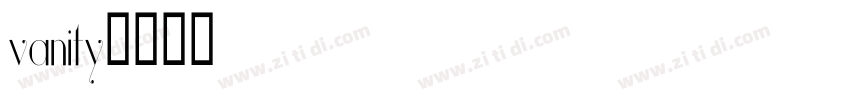 vanity字体转换