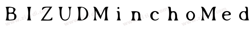 BIZUDMinchoMediun字体转换