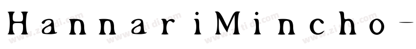 HannariMincho字体转换