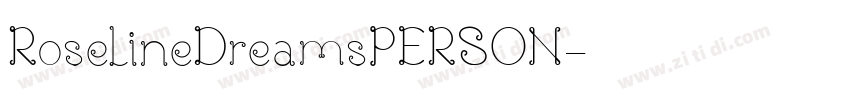 RoselineDreamsPERSON字体转换
