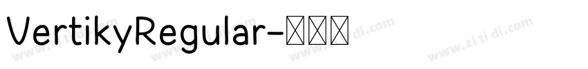 VertikyRegular字体转换