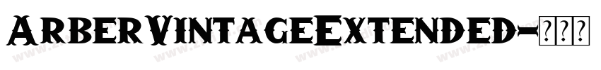 ArberVintageExtended字体转换