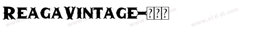 ReagaVintage字体转换