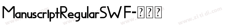 ManuscriptRegularSWF字体转换