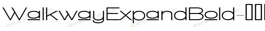 WalkwayExpandBold字体转换