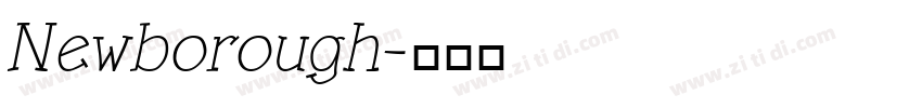 Newborough字体转换