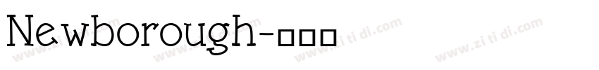 Newborough字体转换
