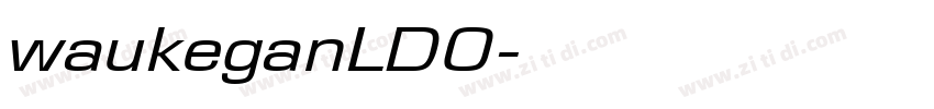waukeganLDO字体转换