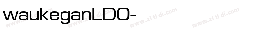 waukeganLDO字体转换