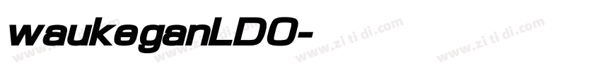 waukeganLDO字体转换