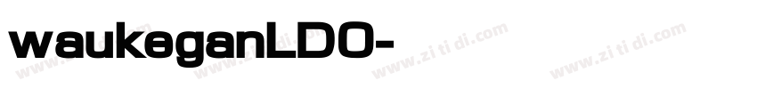waukeganLDO字体转换