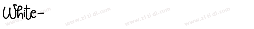 White字体转换