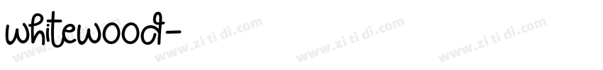 whitewood字体转换