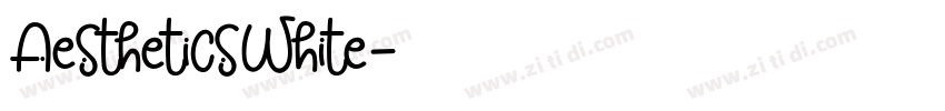AestheticsWhite字体转换