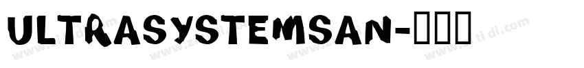 UltraSystemSan字体转换