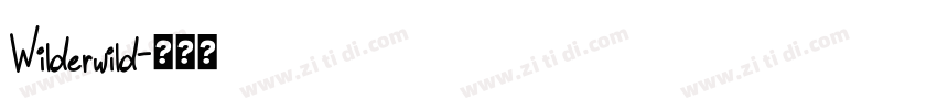 Wilderwild字体转换