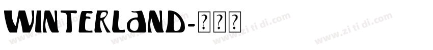 winterland字体转换