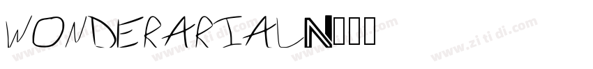 WonderArial字体转换