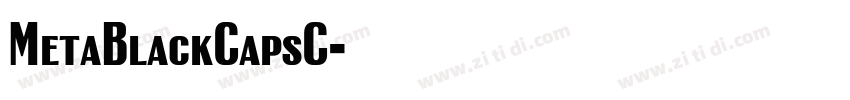MetaBlackCapsC字体转换 MetaBlackCapsC字体转换
