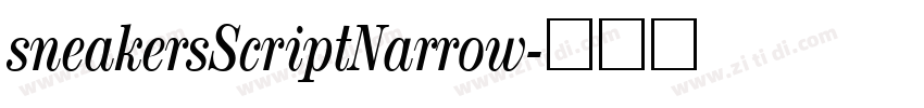 sneakersScriptNarrow字体转换