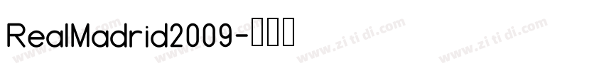 RealMadrid2009字体转换