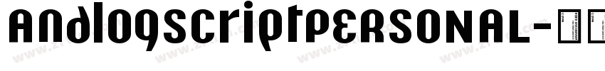 AnalogScriptPERSONAL字体转换