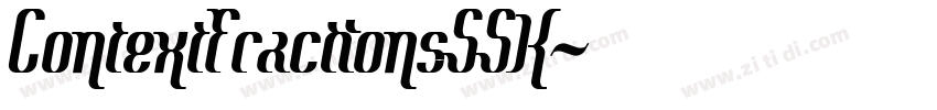 ContextFractionsSSK字体转换