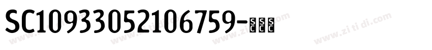 SC10933052106759字体转换