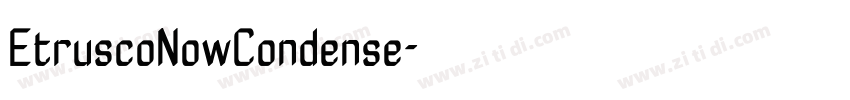 EtruscoNowCondense字体转换