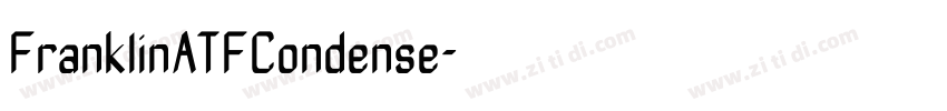FranklinATFCondense字体转换