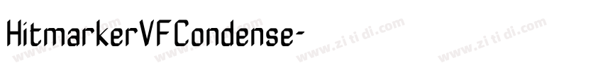 HitmarkerVFCondense字体转换