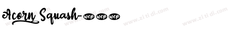 Acorn_Squash字体转换