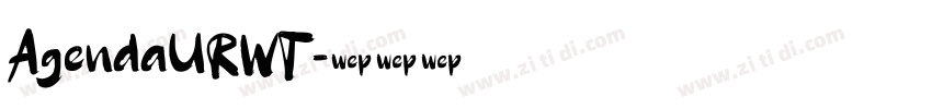 AgendaURWT字体转换