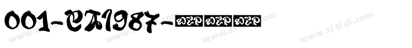 001-CAI987字体转换