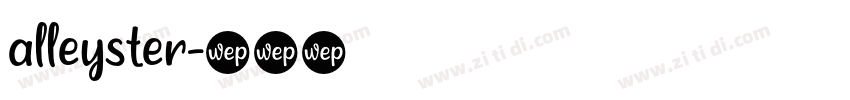 alleyster字体转换