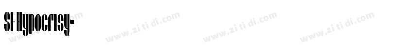 SFHypocrisy字体转换
