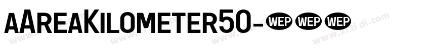 aAreaKilometer50字体转换