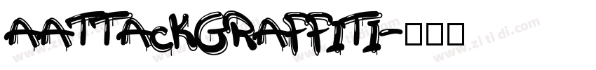 aAttackGraffiti字体转换