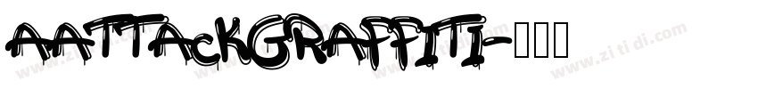 aAttackGraffiti字体转换