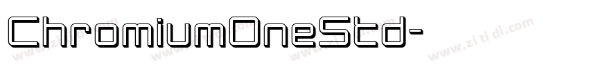 ChromiumOneStd字体转换
