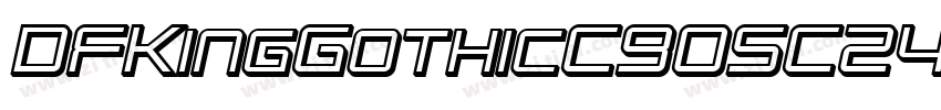 DFKingGothicC90SC24字体转换