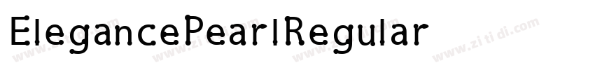 ElegancePearlRegular字体转换