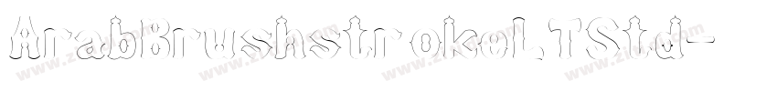 ArabBrushstrokeLTStd字体转换