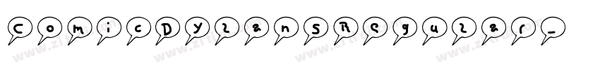 ComicDylansRegular字体转换
