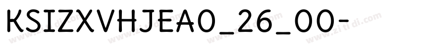 KSIZXVHJEA0_26_00字体转换