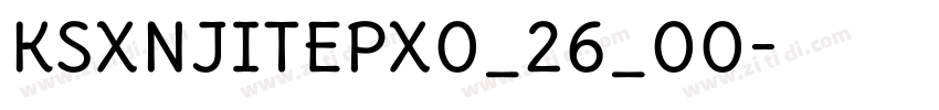 KSXNJITEPX0_26_00字体转换