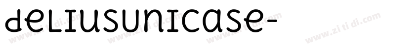 deliusUnicase字体转换