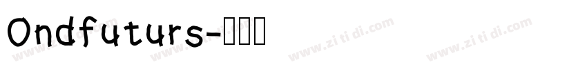 Ondfuturs字体转换