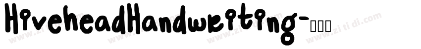 HiveheadHandwriting字体转换